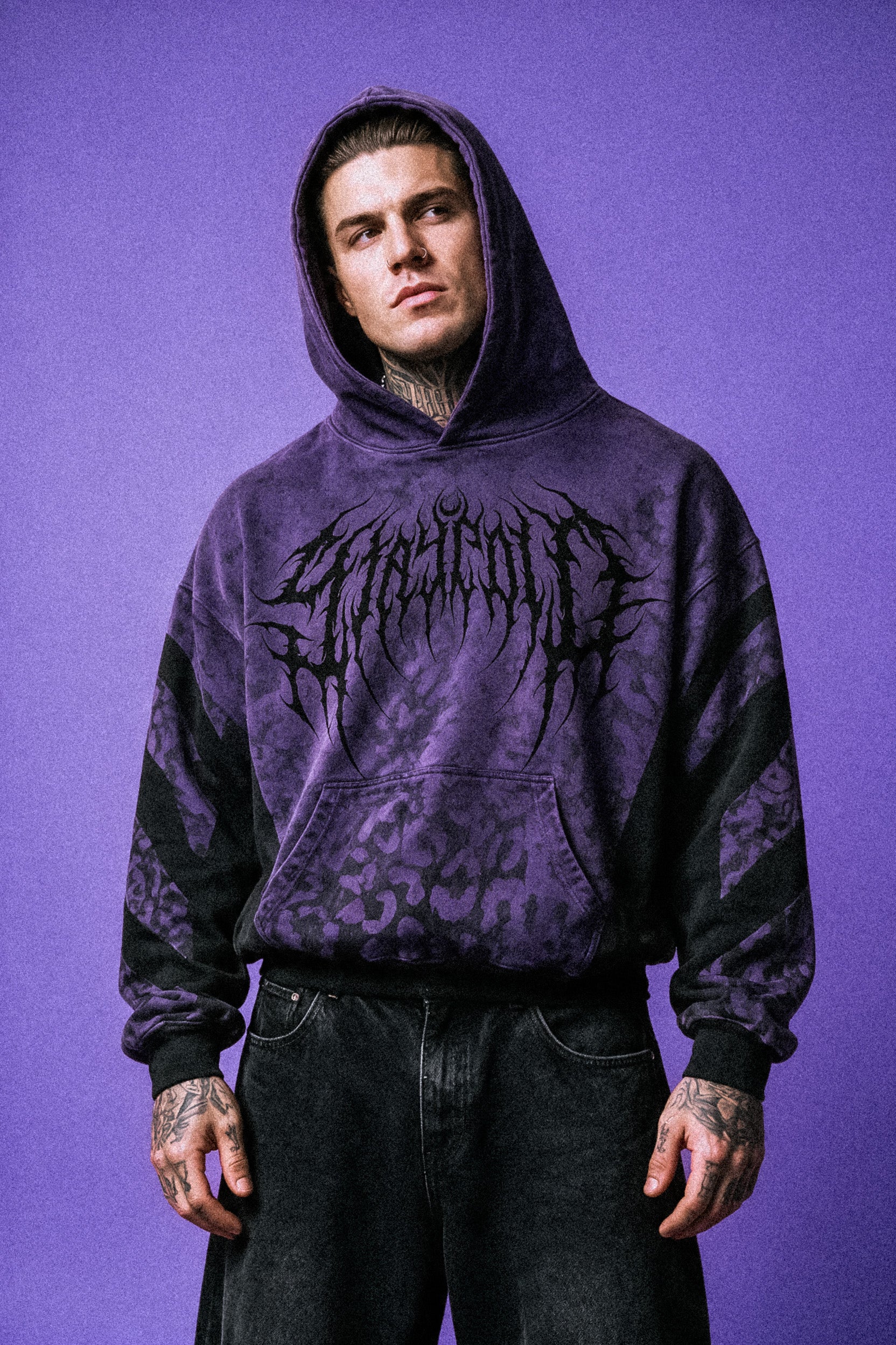 Dreadspawn (Purple) - Heavy Oversized Hoodie (400GSM)