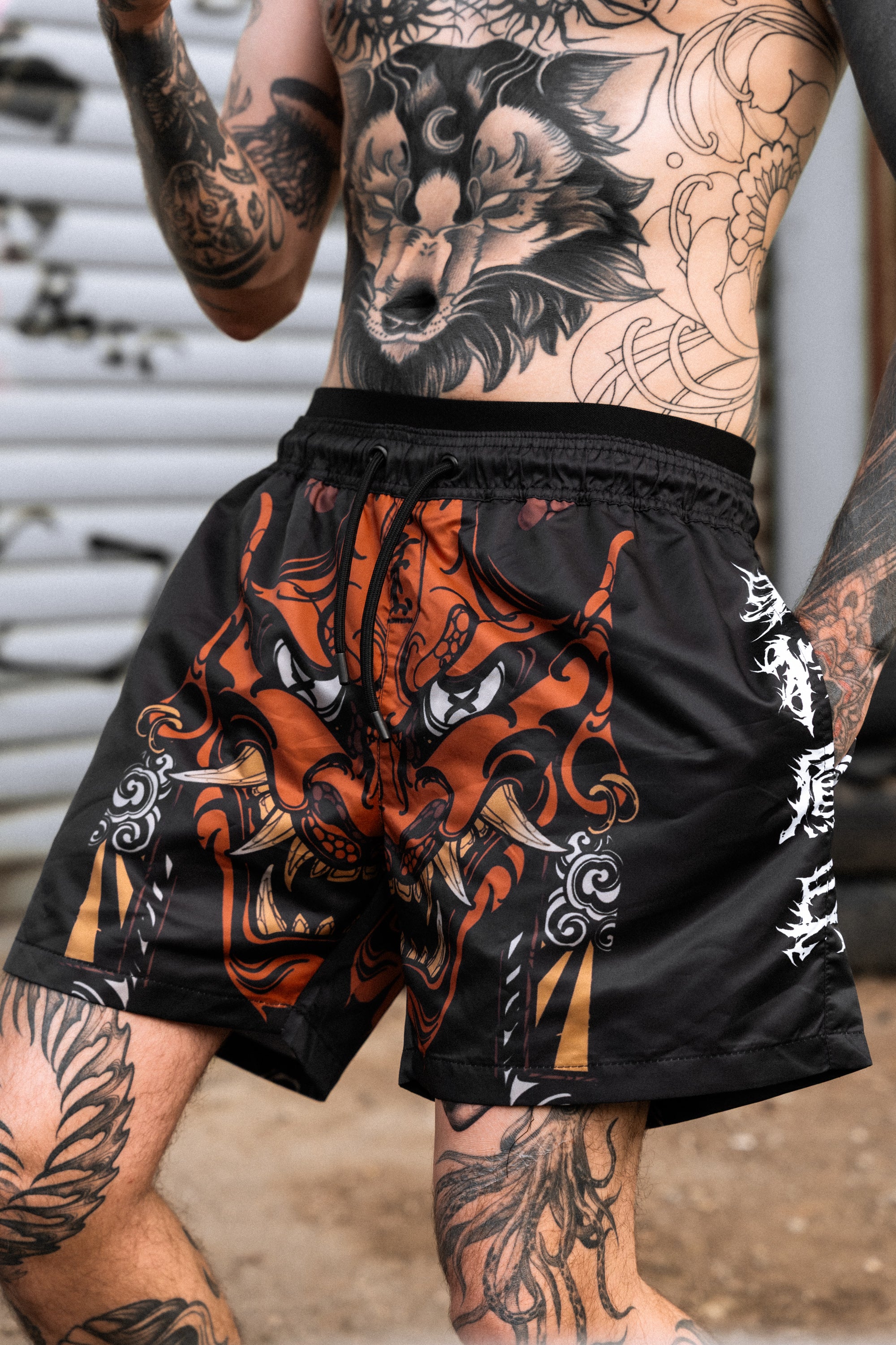 Final War (black) - Swim Shorts