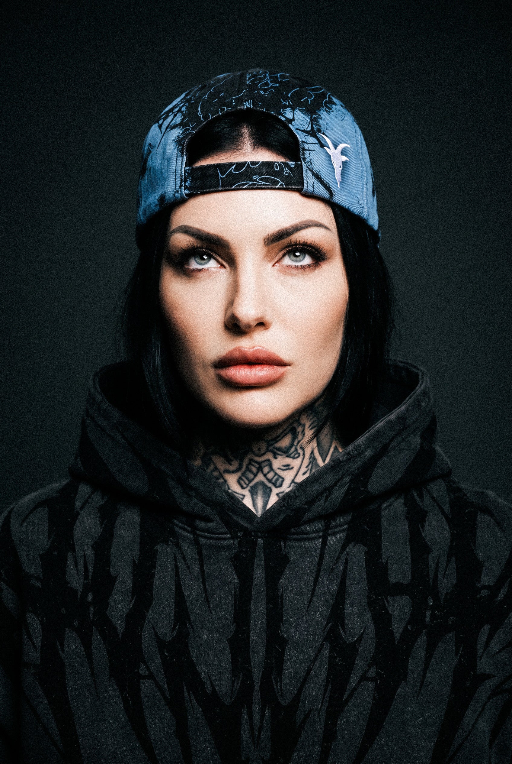Frozen Veins (Blue) - Distressed Baseball Cap