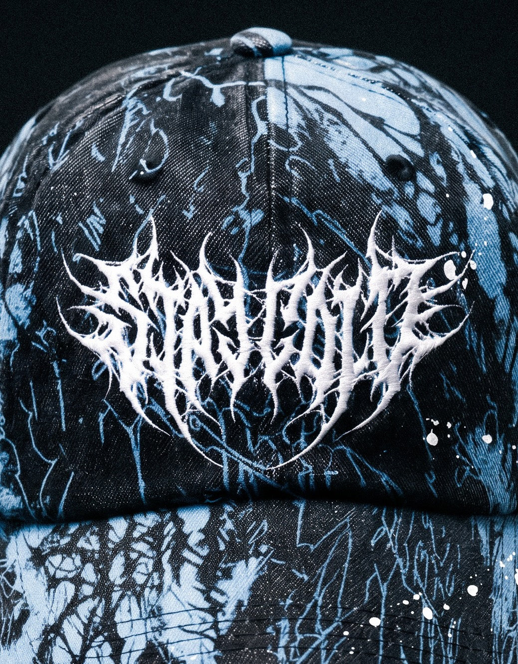 Frozen Veins (Blue) - Distressed Baseball Cap