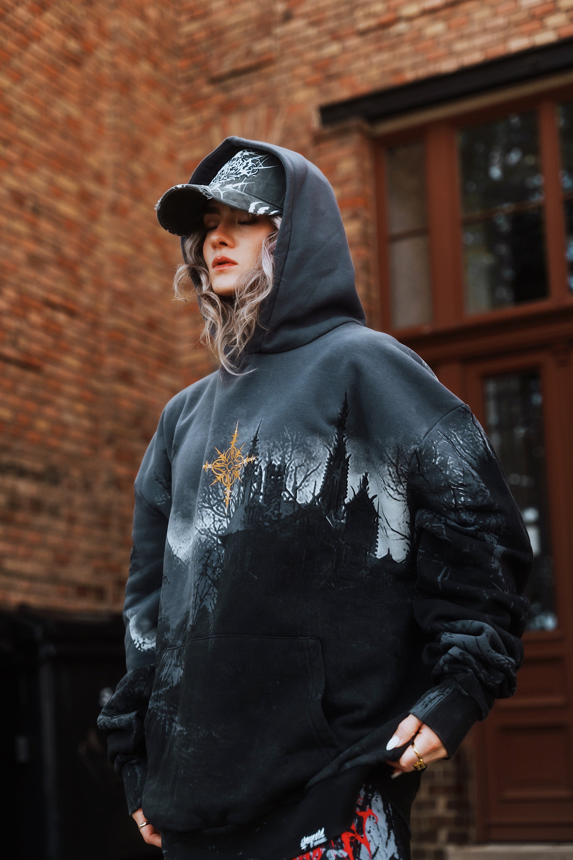 Full Moon Ritual - Customized Oversized Hoodie (350GSM)