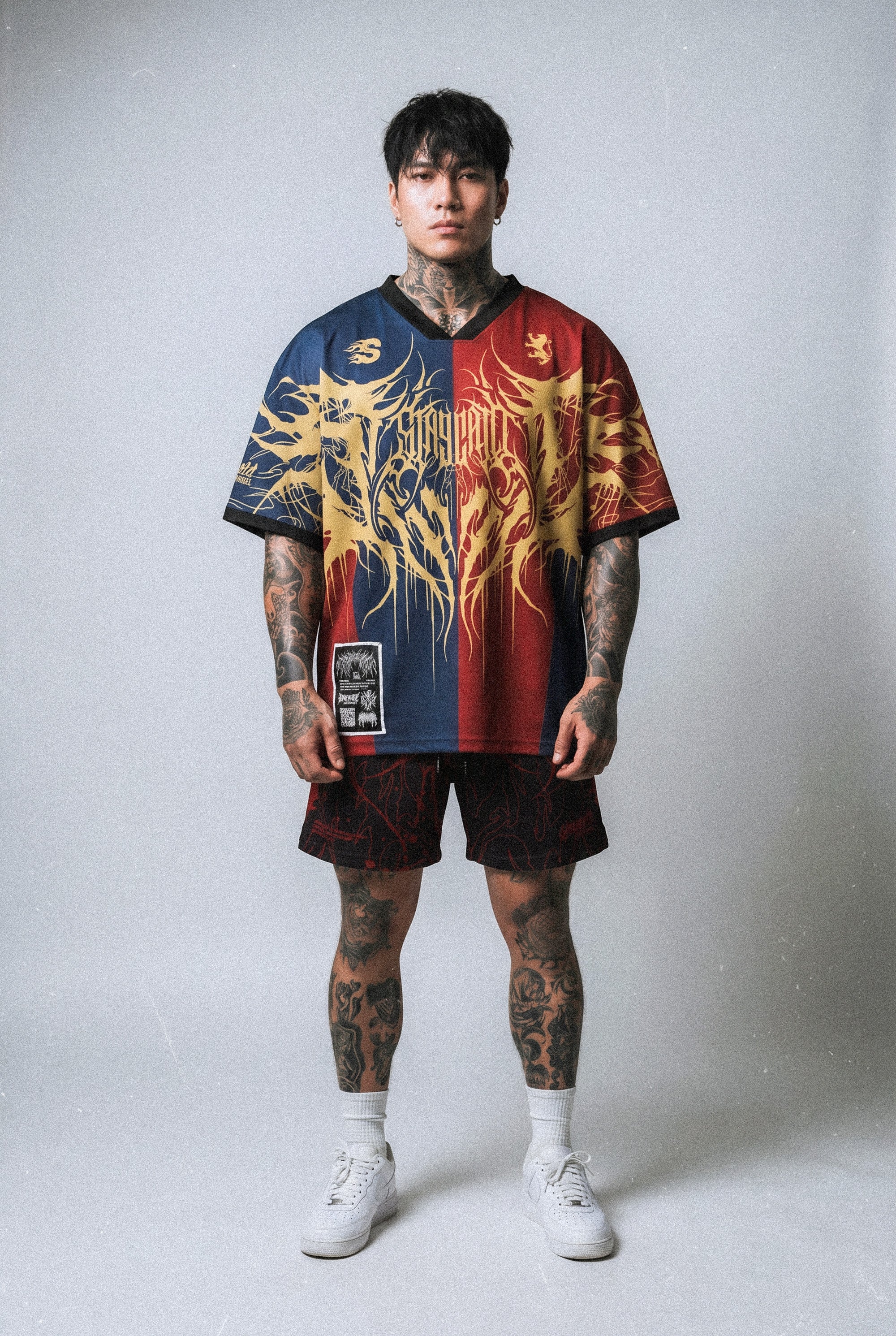 Garnet (allover) - Oversized Jersey (260GSM)
