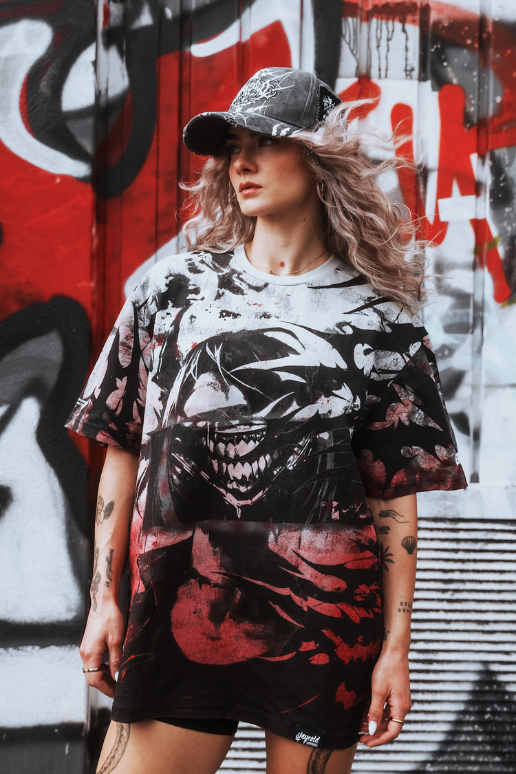 Ghoulgrin (custom) - Oversized T-Shirt (200GSM) Image 7
