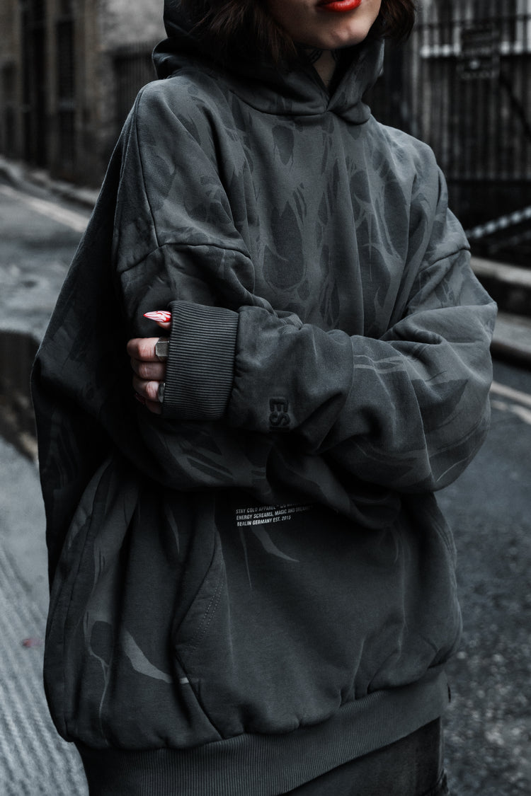 Grimfall - Heavy Oversized Hoodie (Acid Washed) 400GSM Image 5