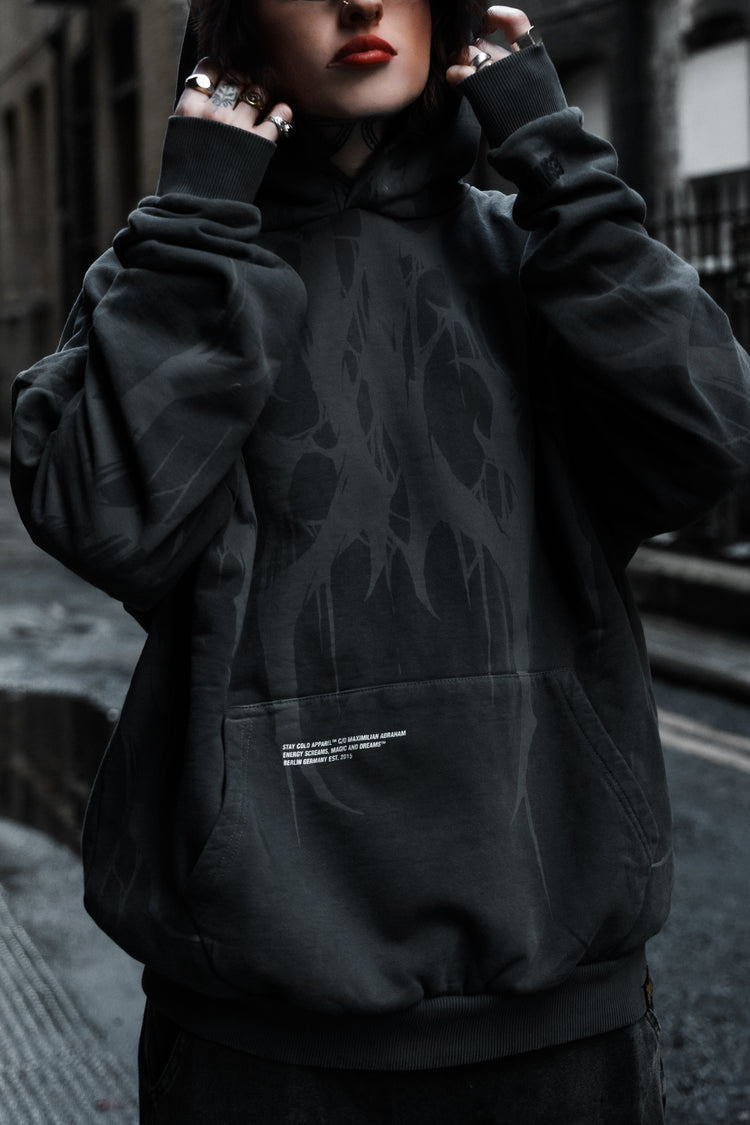 Grimfall - Heavy Oversized Hoodie (Acid Washed) 400GSM Image 6