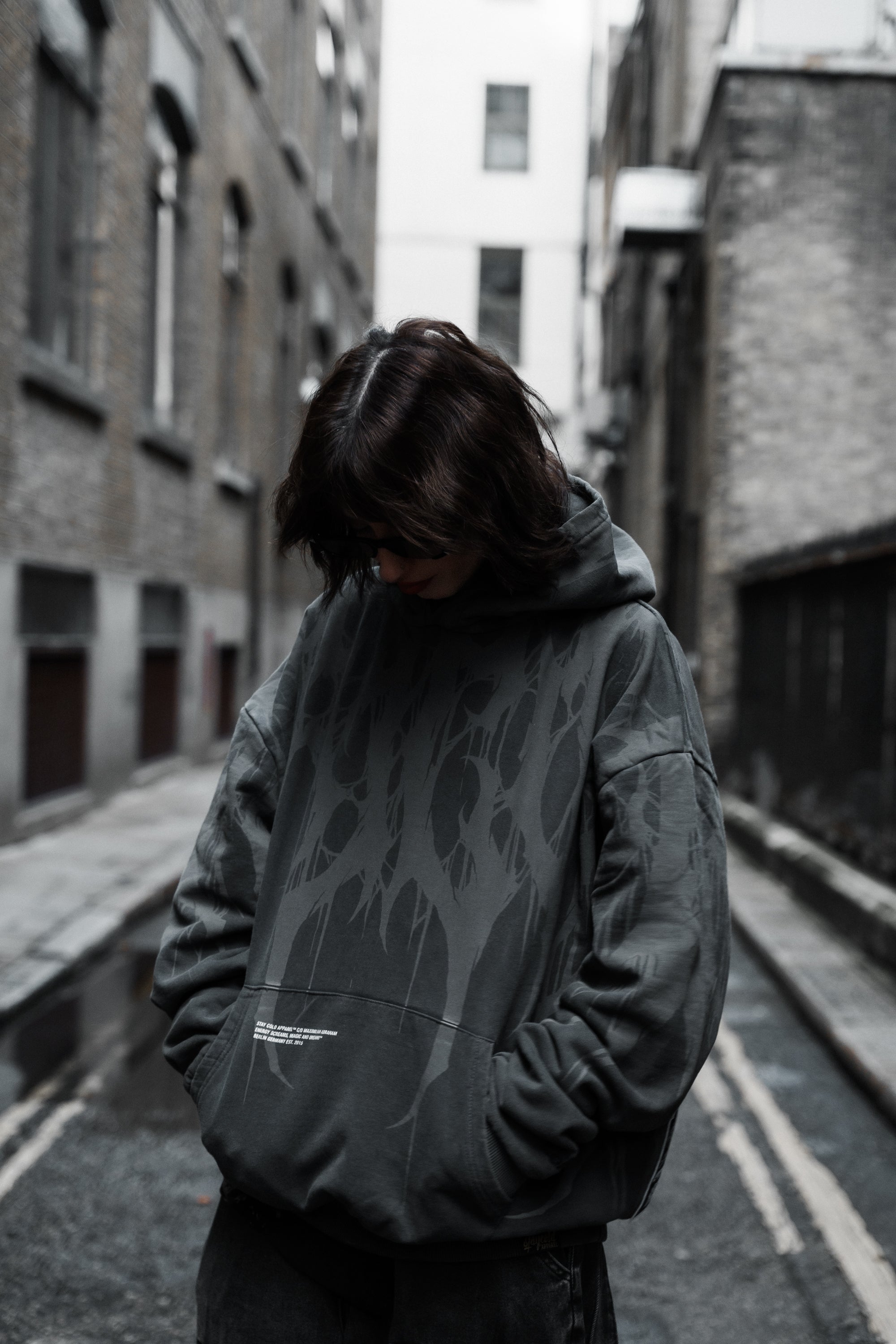 Grimfall - Heavy Oversized Hoodie (Acid Washed) 400GSM