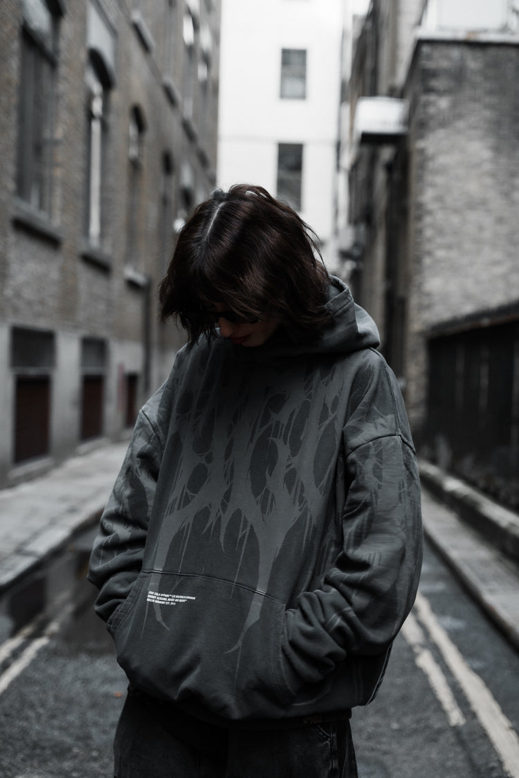 Grimfall - Heavy Oversized Hoodie (Acid Washed) 400GSM Image 7