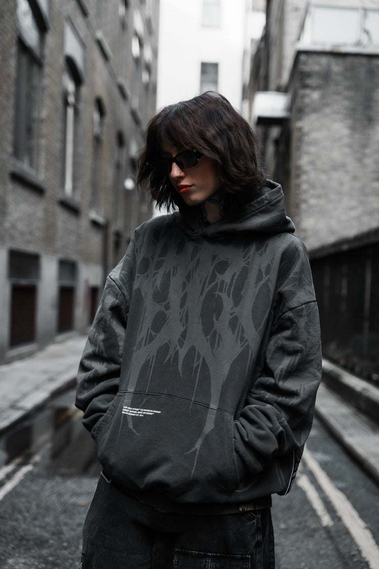 Grimfall - Heavy Oversized Hoodie (Acid Washed) 400GSM Image 4