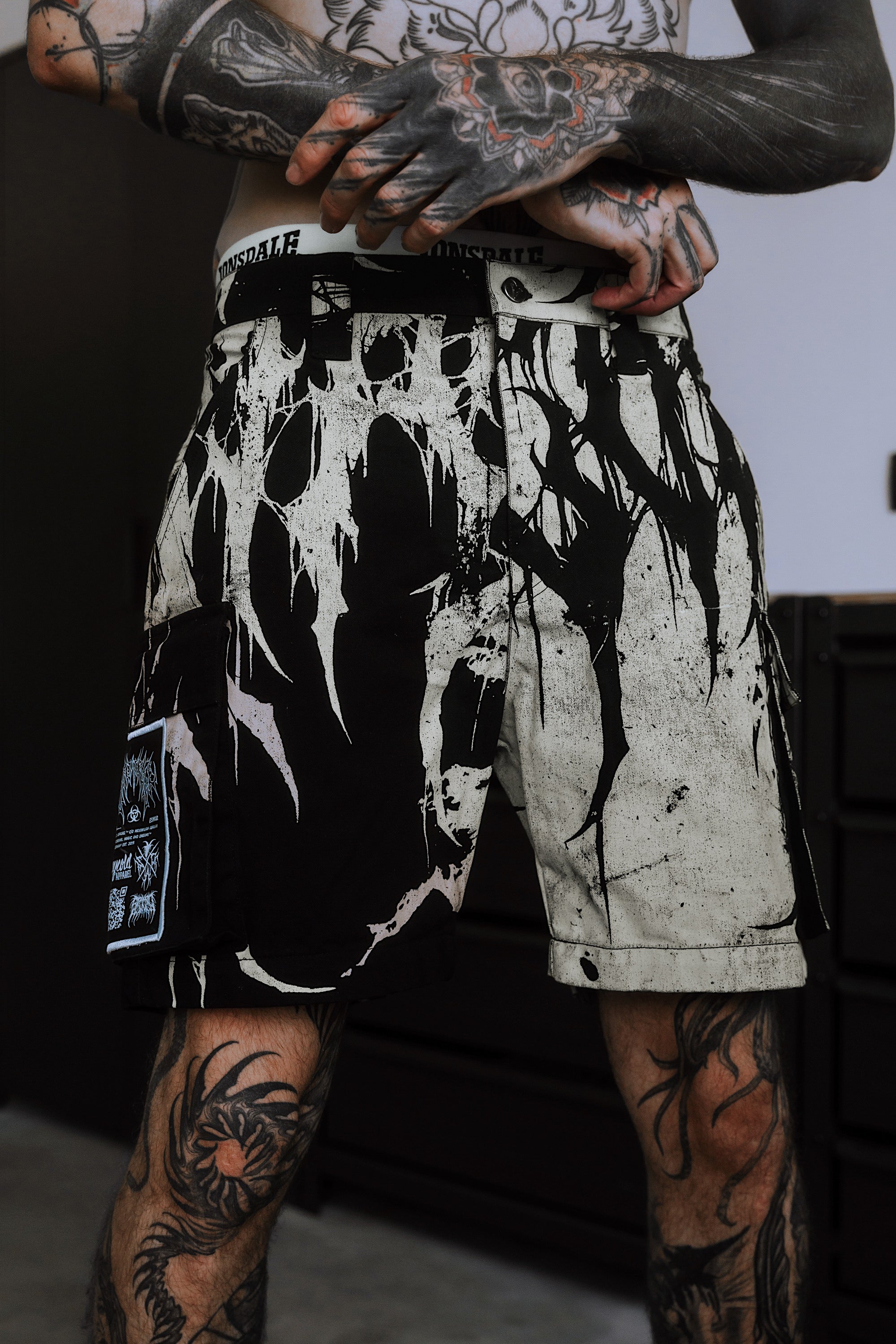 Grimfall (Half Half) - Cargo Shorts (260GSM)