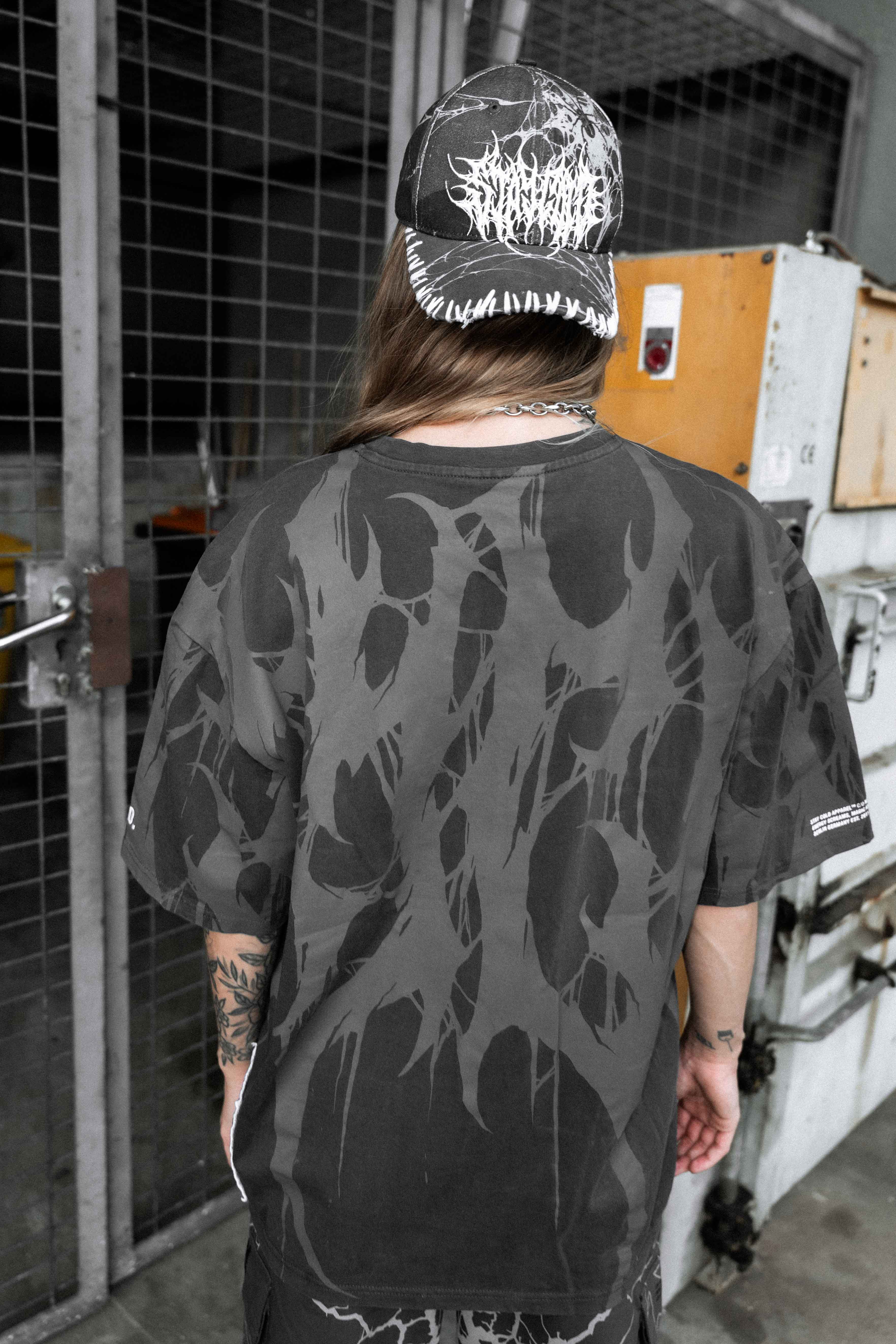 Grimfall (acid washed) - Heavy Oversized T-Shirt (250GSM)