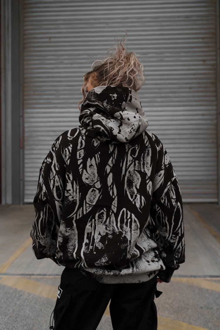 Grimfall (sandstone) - Heavy Oversized Hoodie (400GSM) Image 3