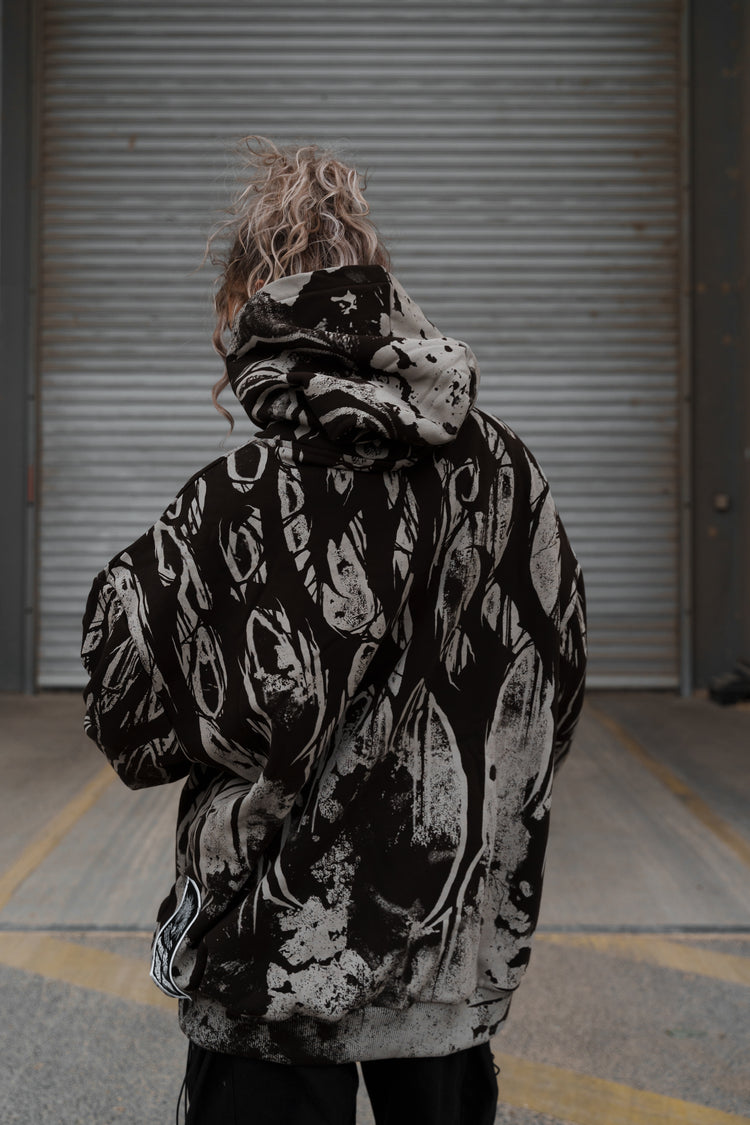 Grimfall (sandstone) - Heavy Oversized Hoodie (400GSM) Image 5