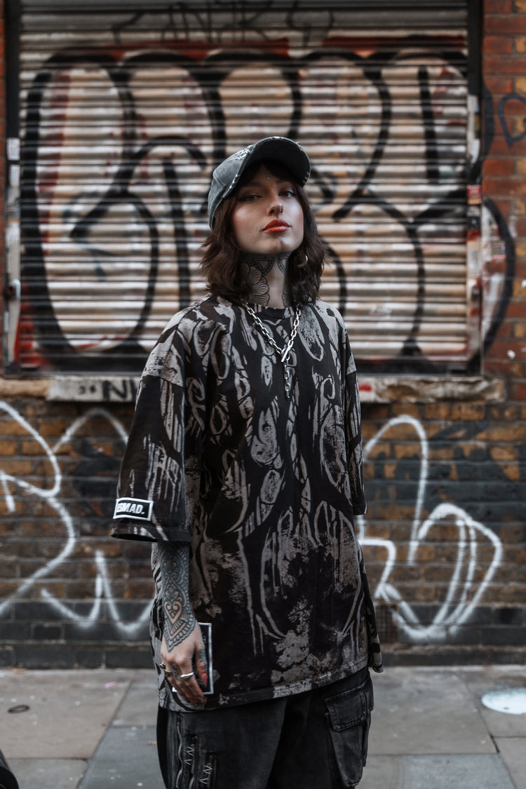 Grimfall (sandstone) - Heavy Oversized T-Shirt (250GSM) Image 6