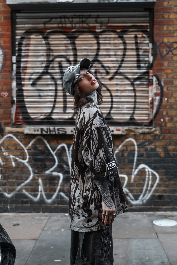 Grimfall (sandstone) - Heavy Oversized T-Shirt (250GSM) Image 3