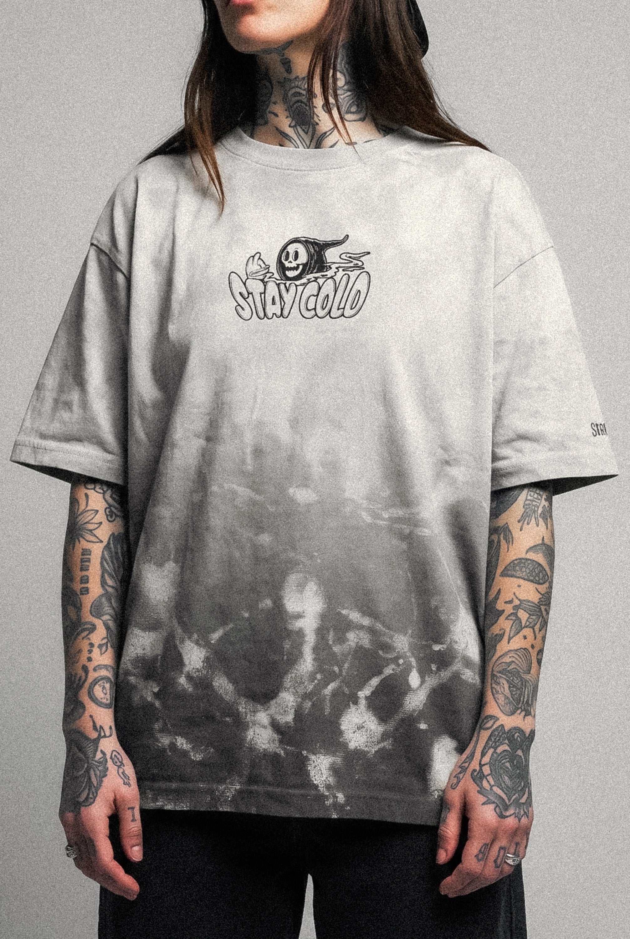Haunt Trip (Sand Gradient) - Oversized T-Shirt (200GSM)