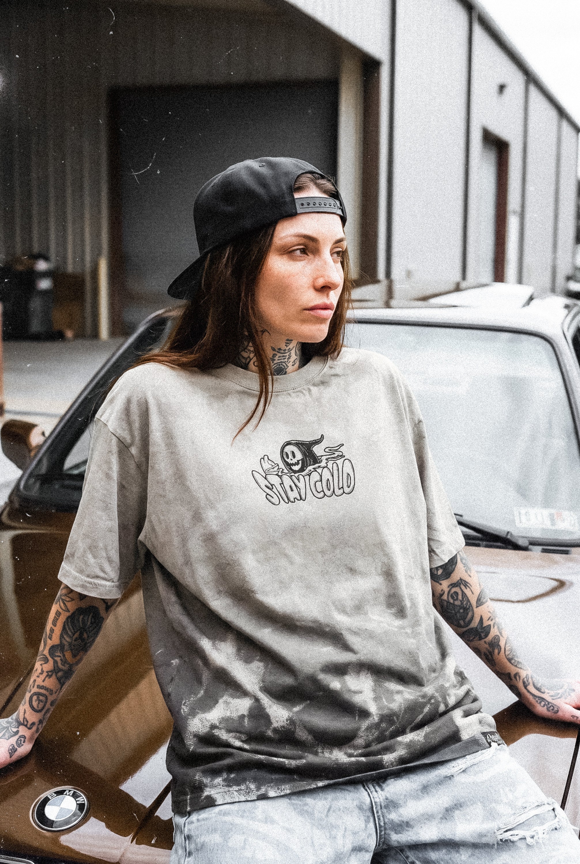 Haunt Trip (Sand Gradient) - Oversized T-Shirt (200GSM)