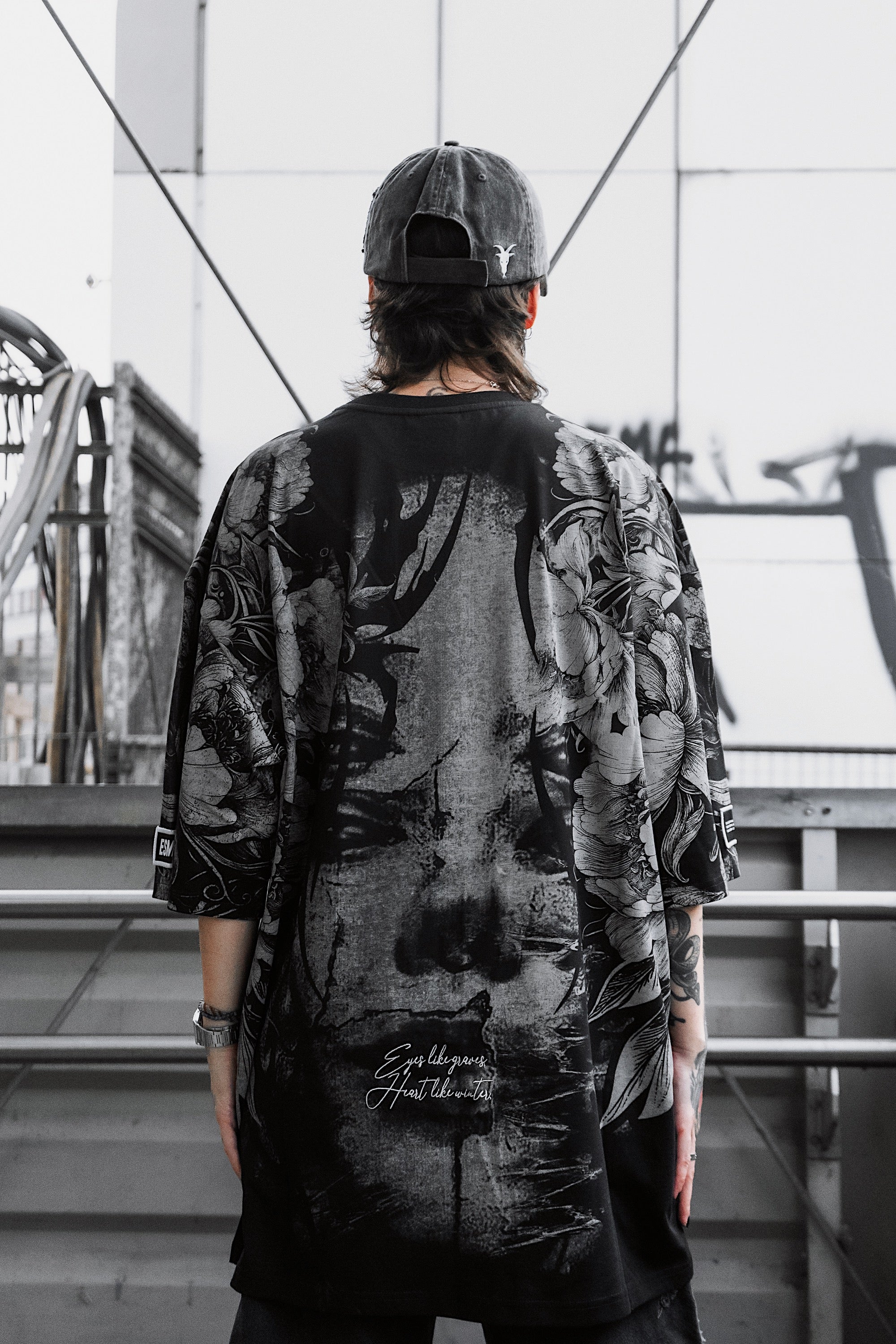 Heart Like Winter (Allover) - Heavy Oversized T-Shirt (250GSM)