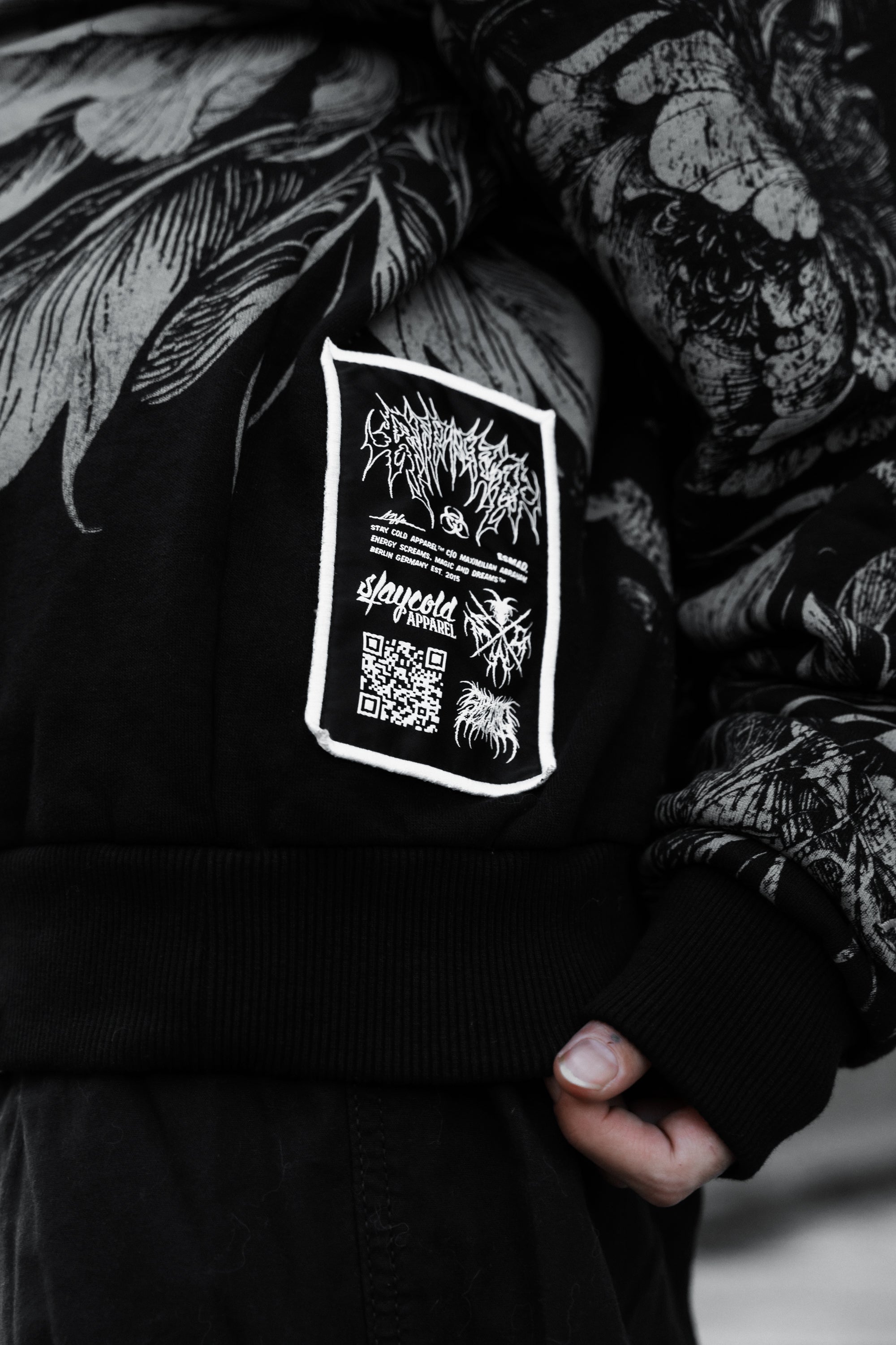 Heart Like Winter (allover) - Heavy Oversized Hoodie (400GSM)