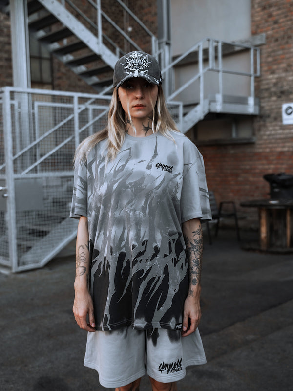 Hellwire (grey) - Regular T-Shirt (200GSM) Lifestyle Image