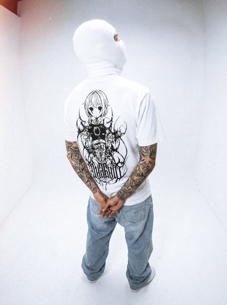 Hollow Heart (white) - Regular T-Shirt (200GSM) Image 6