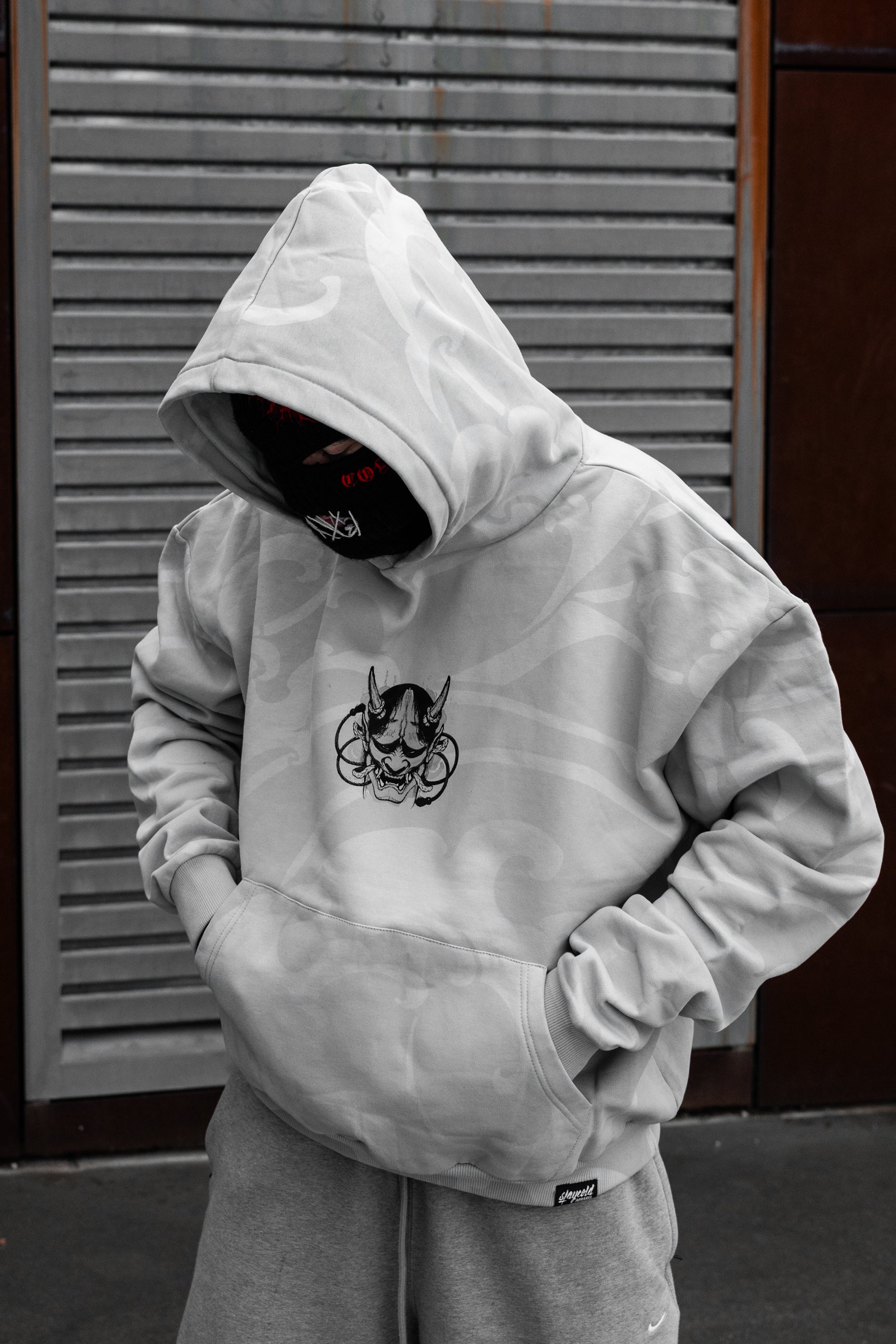 Kuronami Oniro (dirty white) - Oversized Hoodie (350GSM)