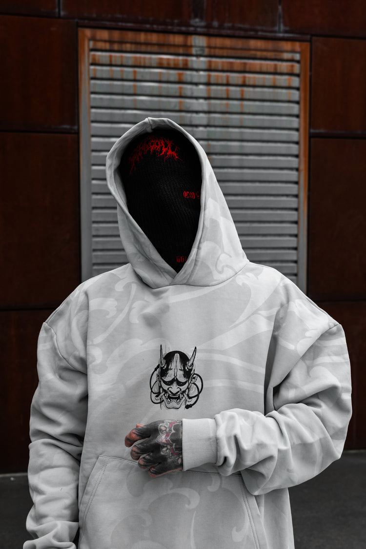 Kuronami Oniro (dirty white) - Oversized Hoodie (350GSM) Image 3