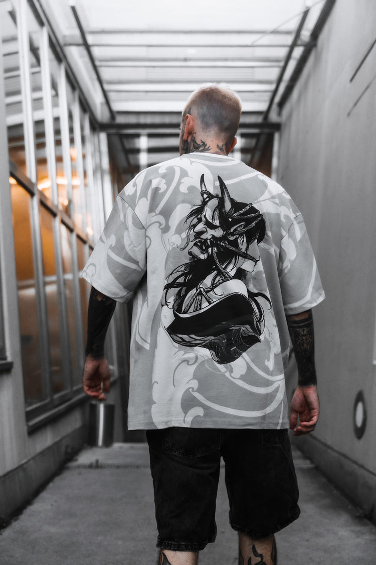 Kuronami Oniro (dirty white) - Oversized T-Shirt (200GSM) Image 7
