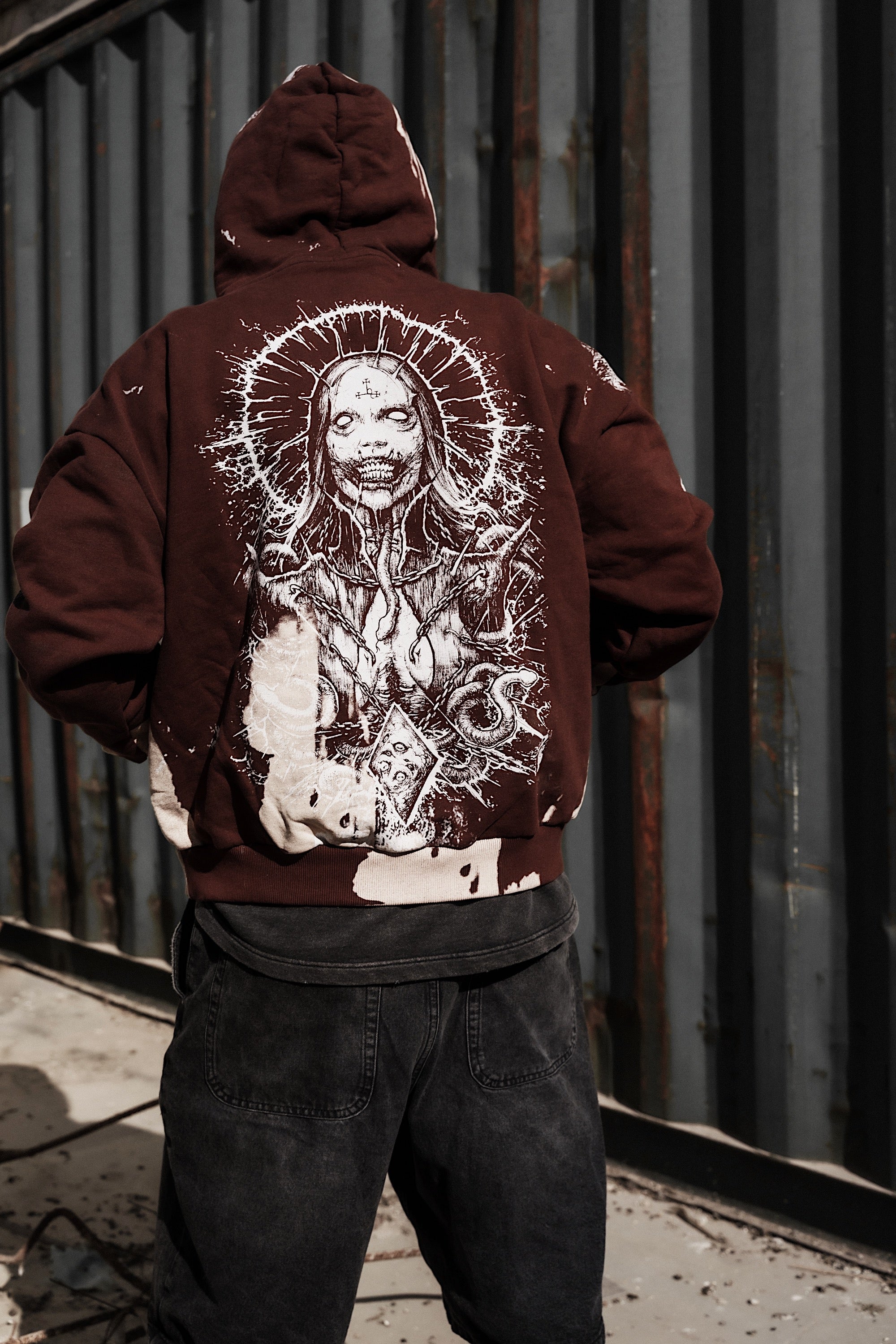 きらきらひかる⭐︎◡̈COGTHEBIGSMOKE|GITTY HOODED Oversized Hoodie, Cyberpunk Hoodie, Asymmetrical Cotton Coat