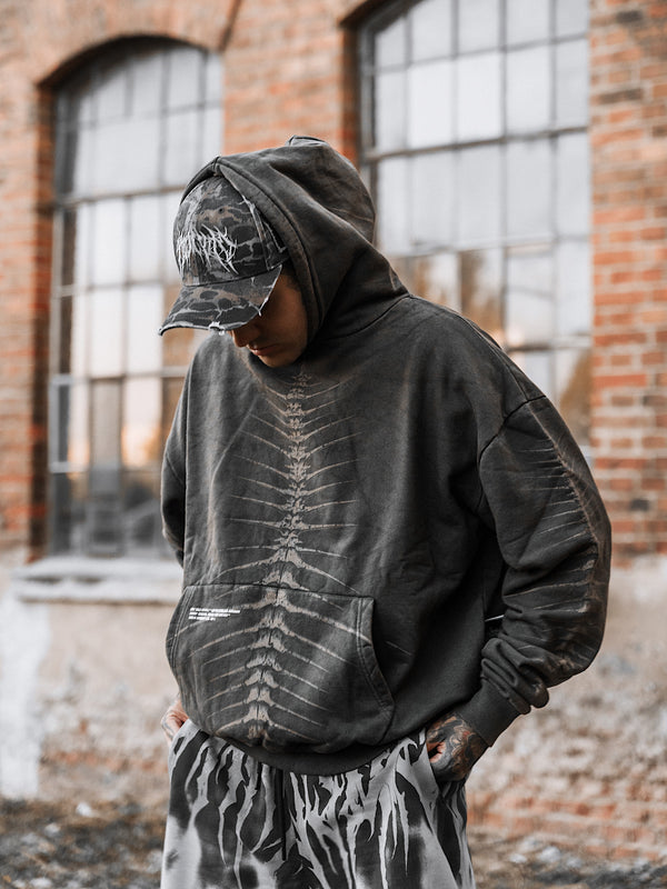 Lineage Of Dusk - Heavy Oversized Hoodie (400GSM) Lifestyle Image