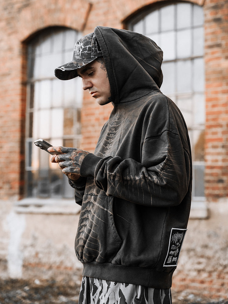 Lineage Of Dusk - Heavy Oversized Hoodie (400GSM) Image 4