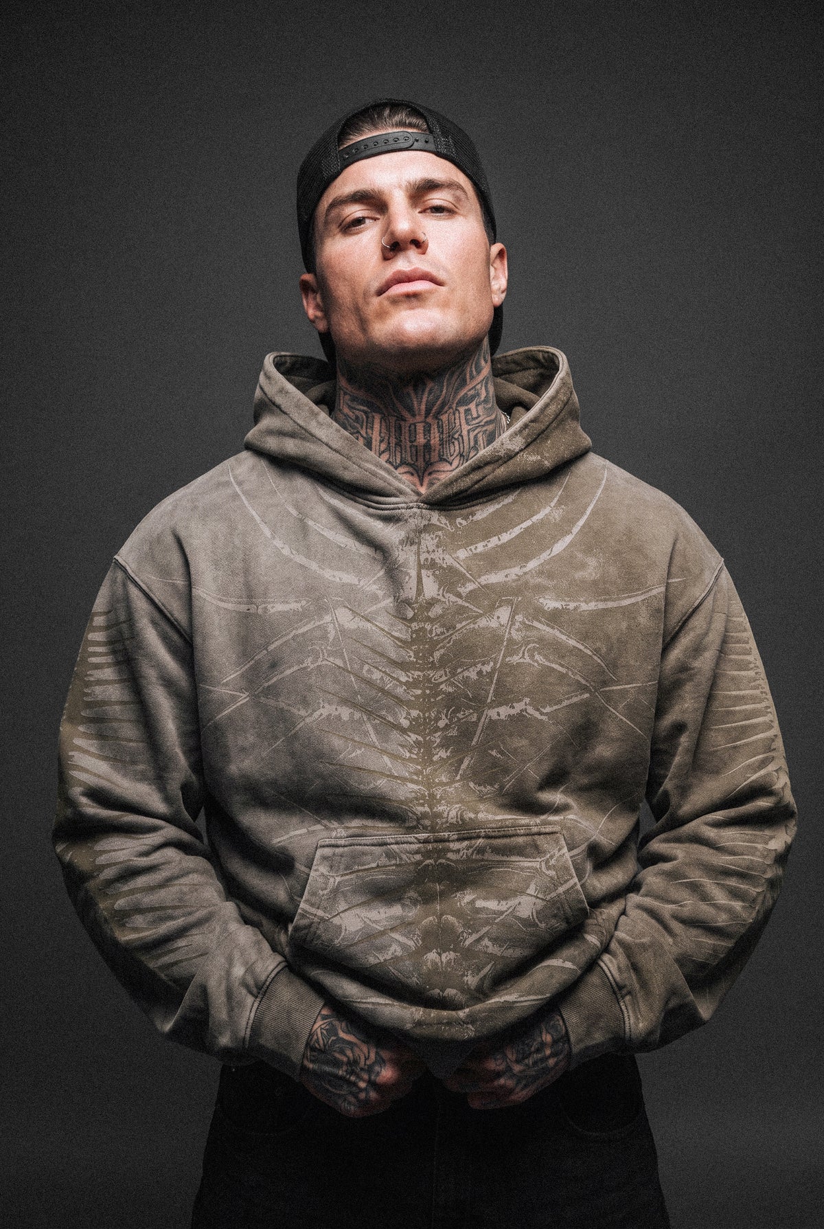 Lineage Of Dusk (Taupe) - Heavy Oversized Hoodie (400GSM)