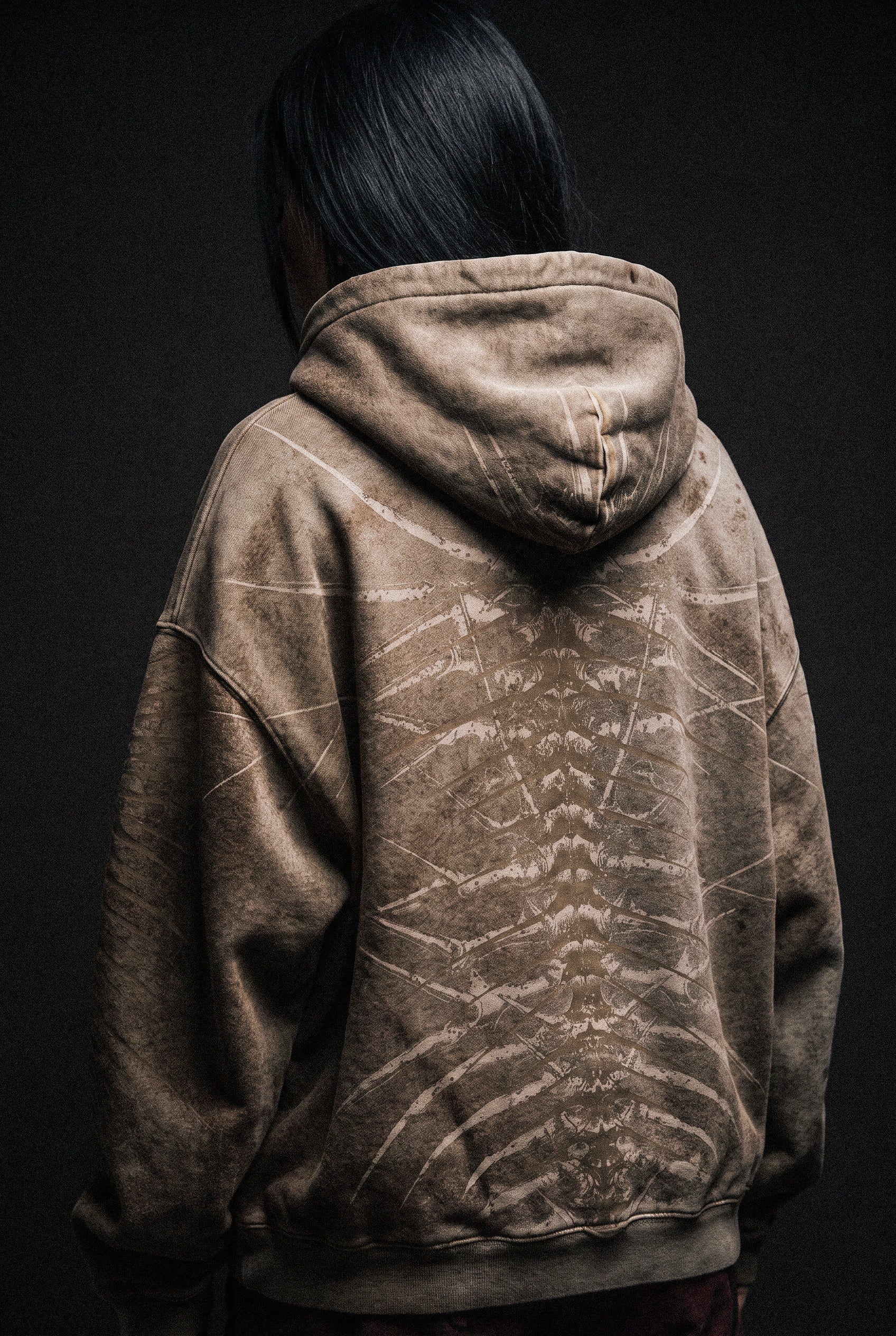 Lineage Of Dusk (taupe) - Heavy Oversized Hoodie (400GSM)