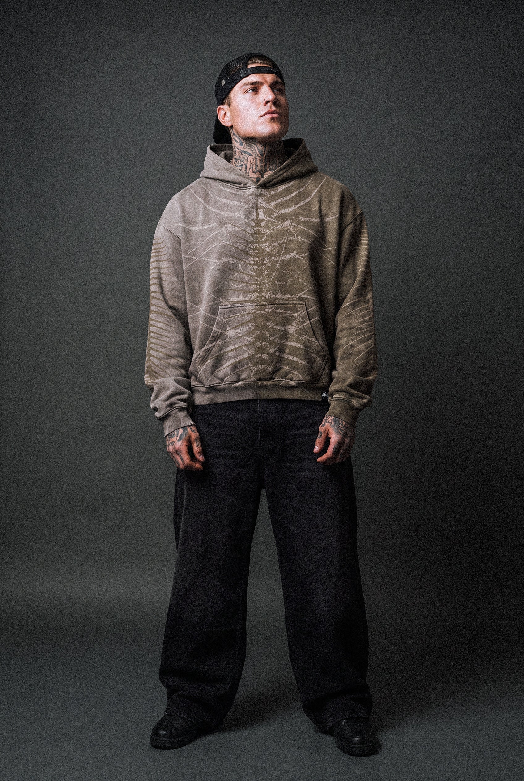 Lineage Of Dusk (taupe) - Heavy Oversized Hoodie (400GSM)