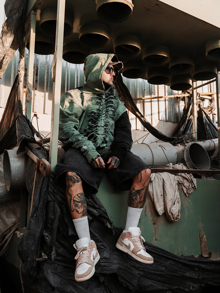 Lineage Of Dusk (mentol) - Heavy Oversized Hoodie (400GSM) Image 7