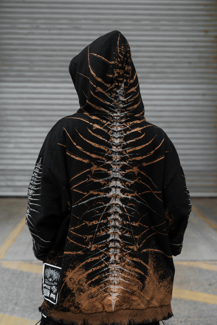 Lineage Of Dusk (ocker) - Heavy Oversized Hoodie (400GSM) Image 3