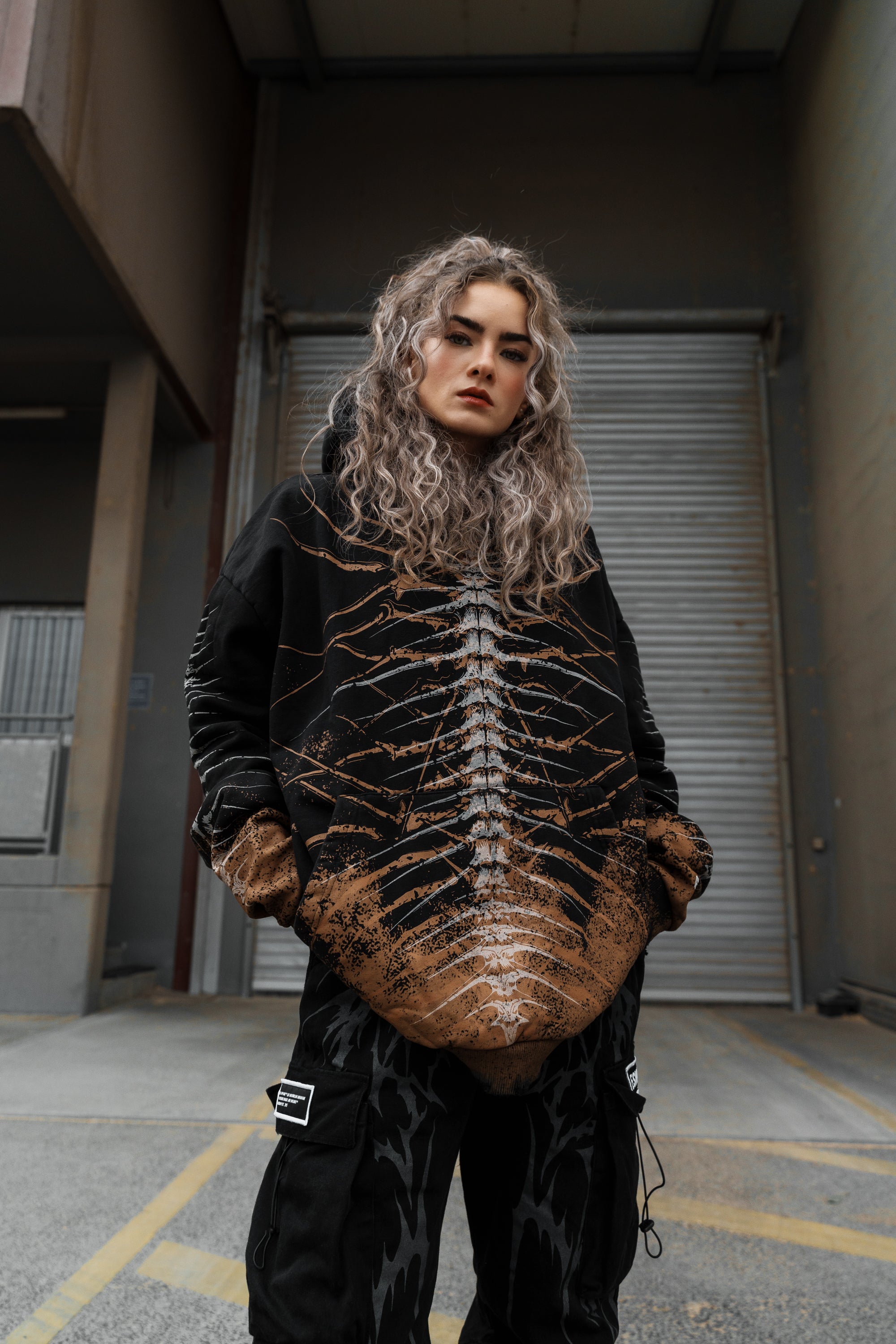 Lineage Of Dusk (ocker) - Heavy Oversized Hoodie (400GSM)