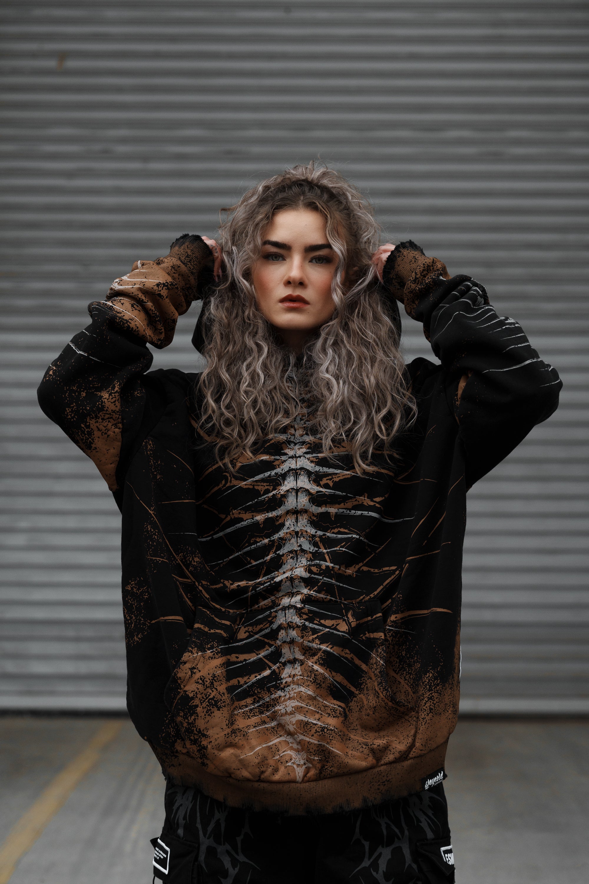 Lineage Of Dusk (ocker) - Heavy Oversized Hoodie (400GSM)