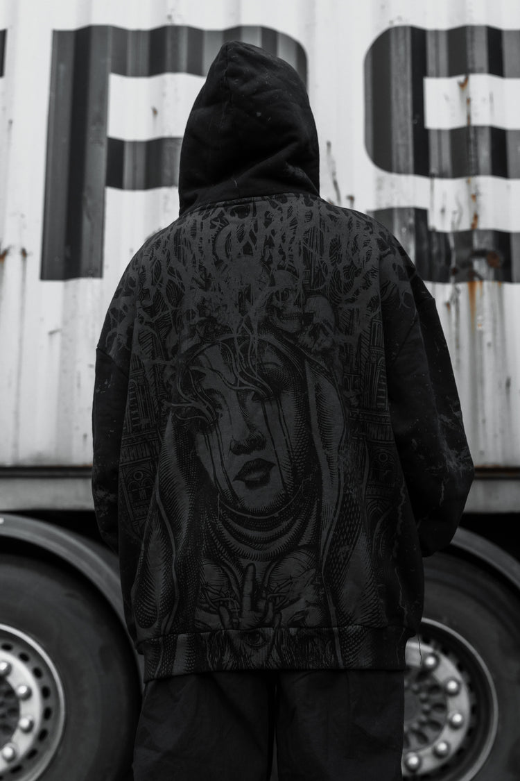 Marrow of Eden (black) - Oversized Hoodie (350GSM)