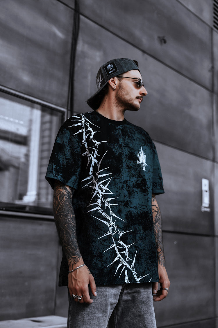 Middle Finger Up (blue) - Customized Regular T-Shirt 200GSM Image 3