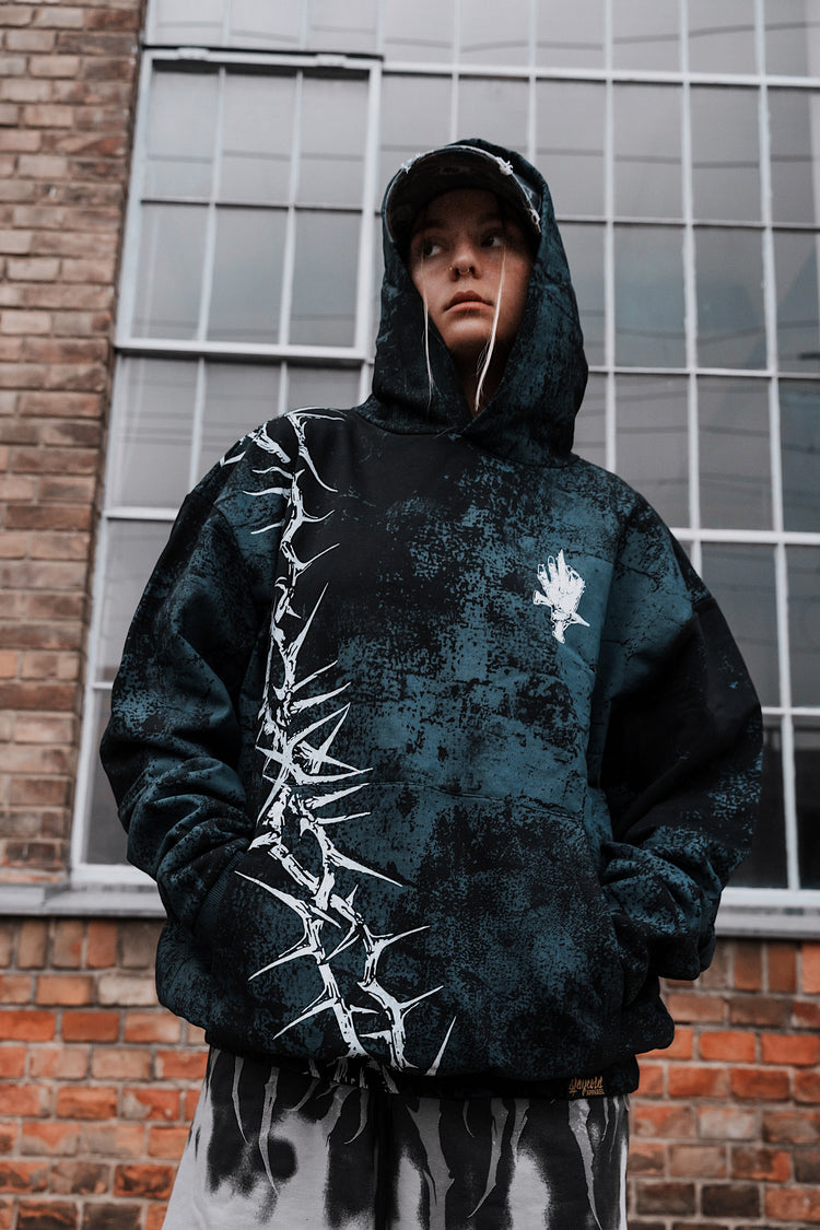 Middle Finger Up (custom) - Oversized Hoodie (350GSM) Image 3