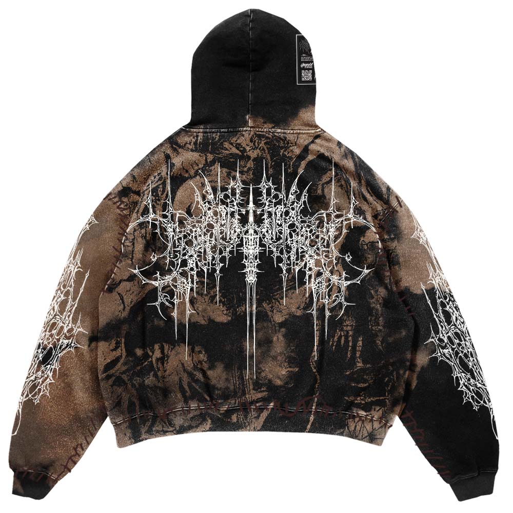 Chamber Of Chaos - Heavy Oversized Hoodie (brown) 400GSM