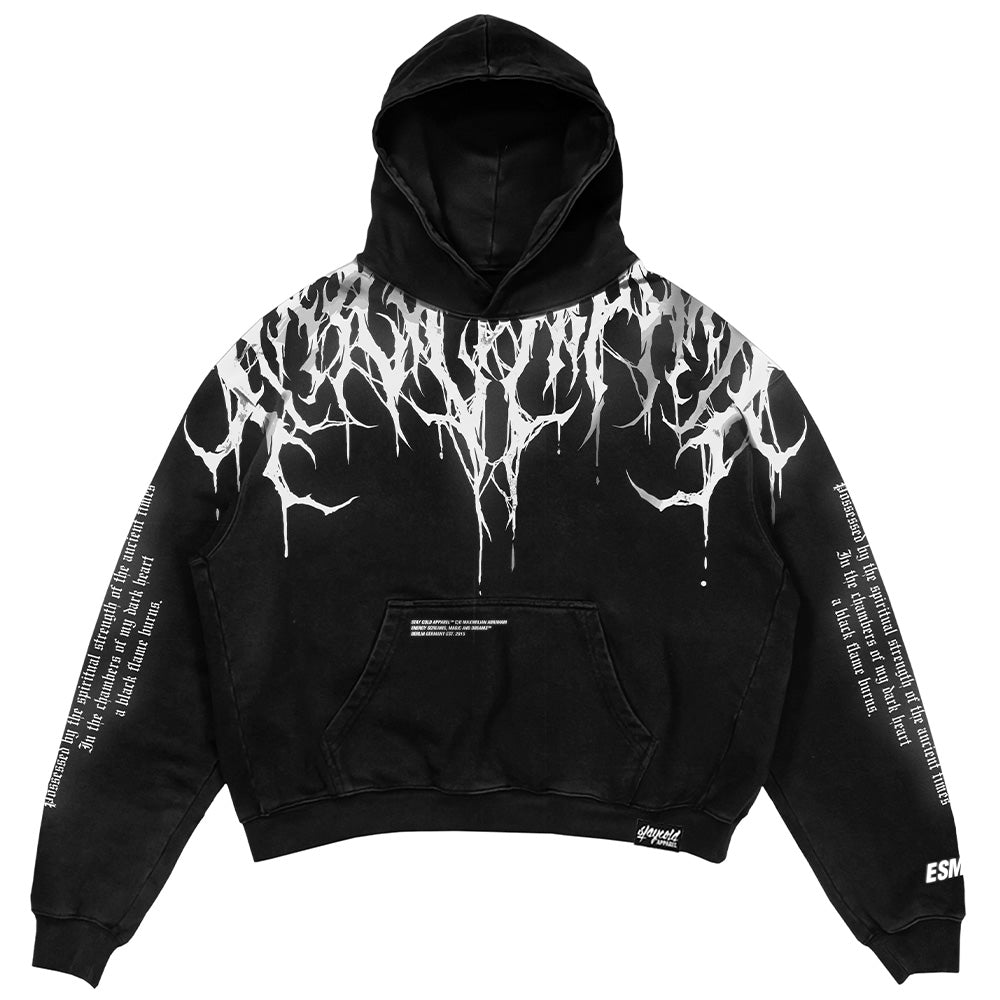 Reign of Blood (3M reflective) - Heavy Oversized Hoodie 400GSM