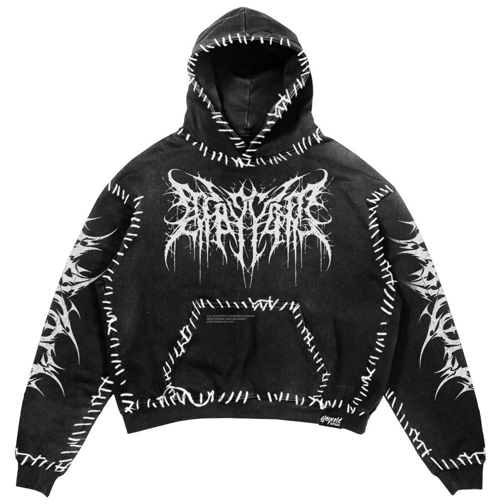 トップス OVERDYE ZIGGURAT PATCH HEAVY HOODY 6b5276eb-e888-4348-8276-