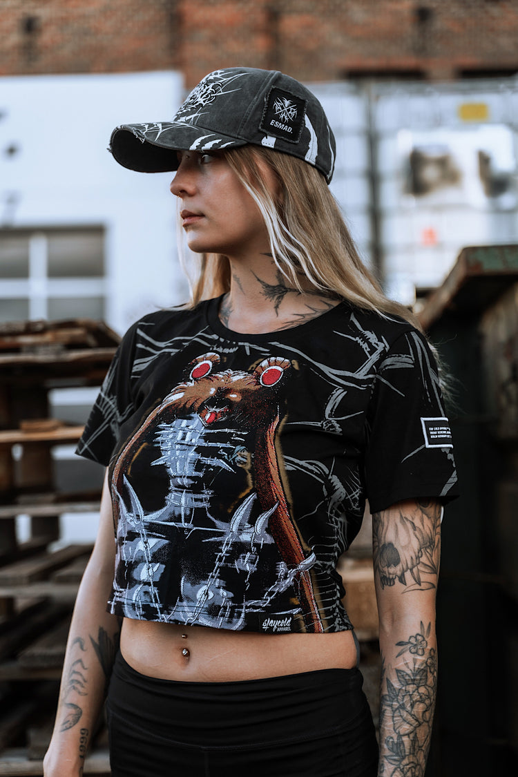 Moon Maiden (Custom) - Crop T-Shirt (200GSM)