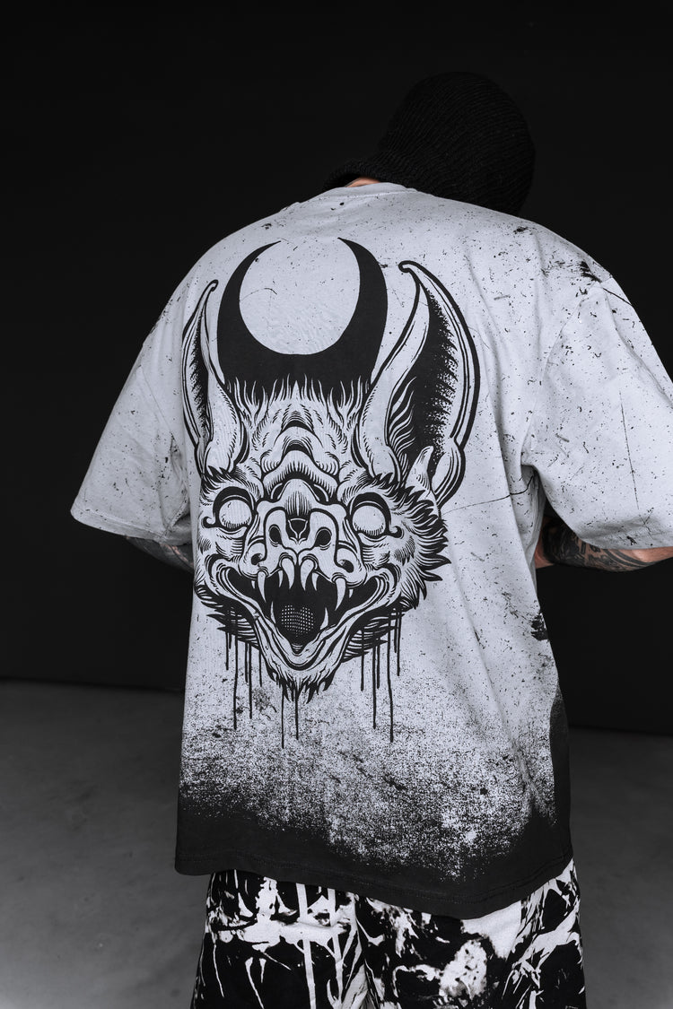 Moonthirst (grey grunge) - Oversized T-Shirt (200GSM) Image 5