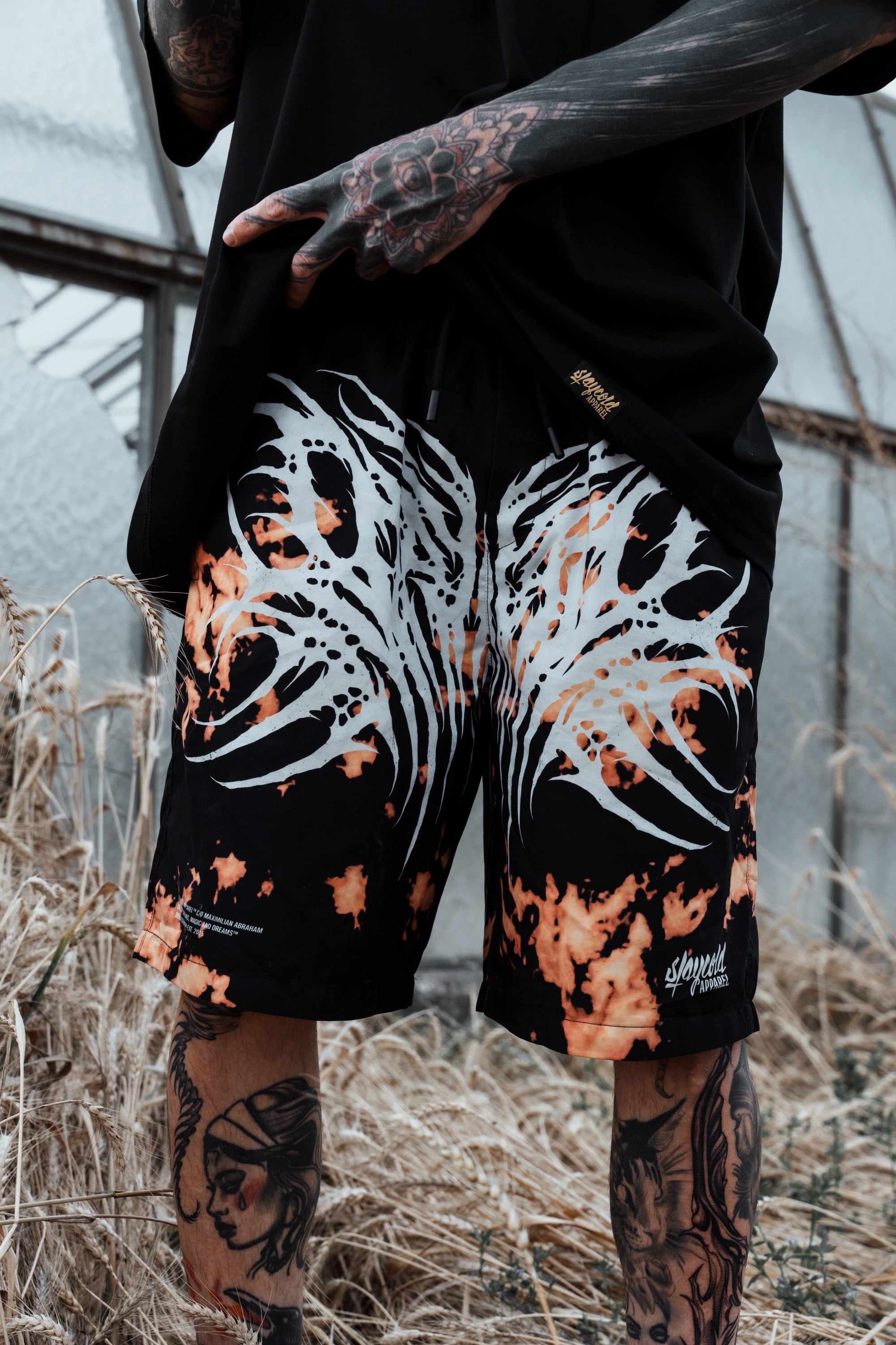 Necroblade (Bleach White) - Boardshorts