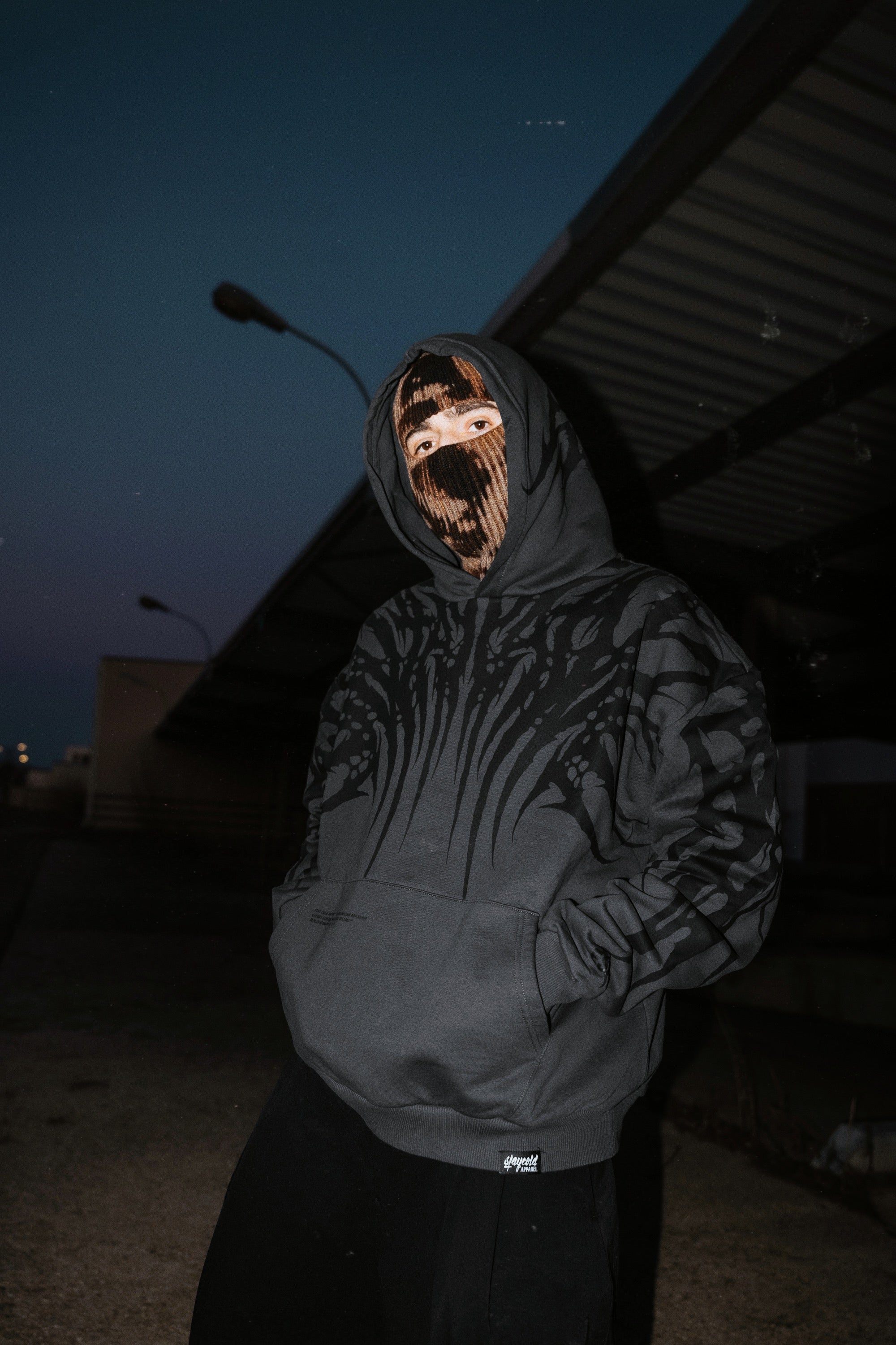 Necroblade (dark grey) - Heavy Oversized Hoodie (400GSM)