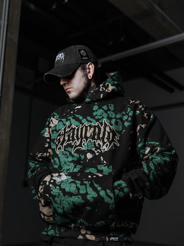 Night Ops - Heavy Oversized Hoodie (400GSM) Lifestyle Image