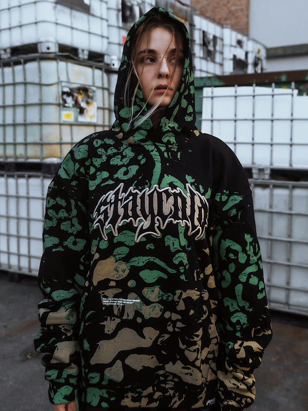 Night Ops - Heavy Oversized Hoodie (400GSM) Lifestyle Image