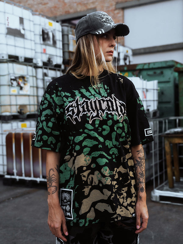 Night Ops - Heavy Oversized T-Shirt (250GSM) Lifestyle Image
